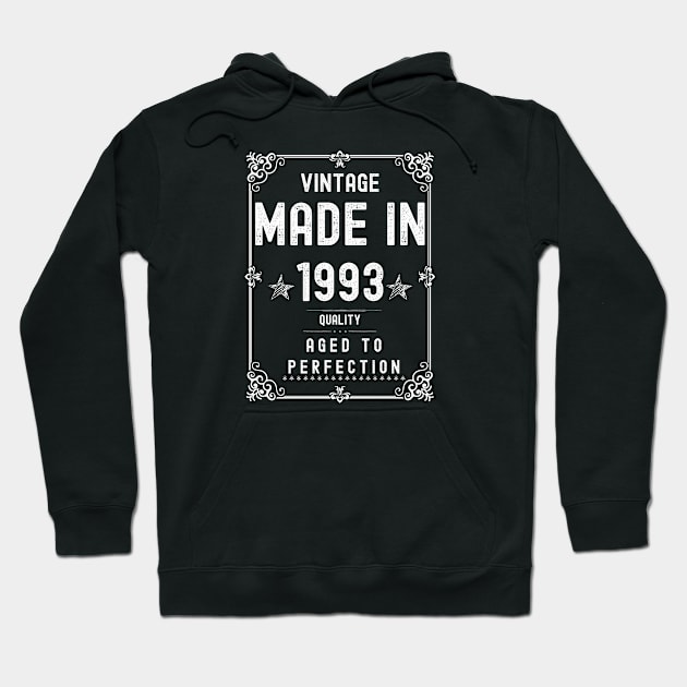 Vintage Made in 1993 Quality Aged to Perfection Hoodie by Xtian Dela ✅